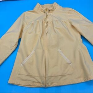 Orvis Yellow Full Zip-Up Jacket Yellow Size Large
